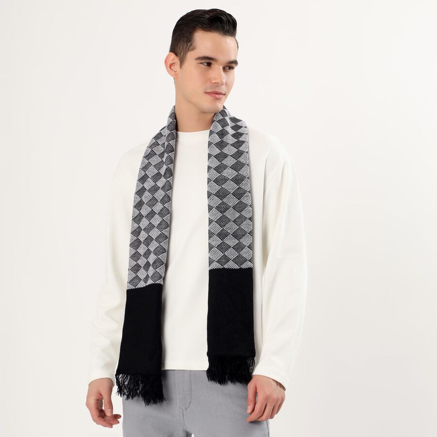 Men's Muffler, Black, large image number null