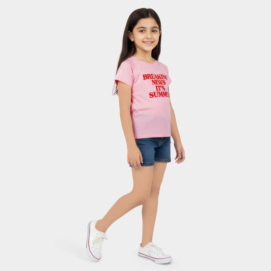 Girls' T-Shirt, Pink, large