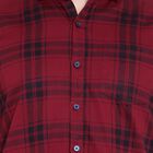Checks Cotton Casual Shirt, Maroon, small image number null