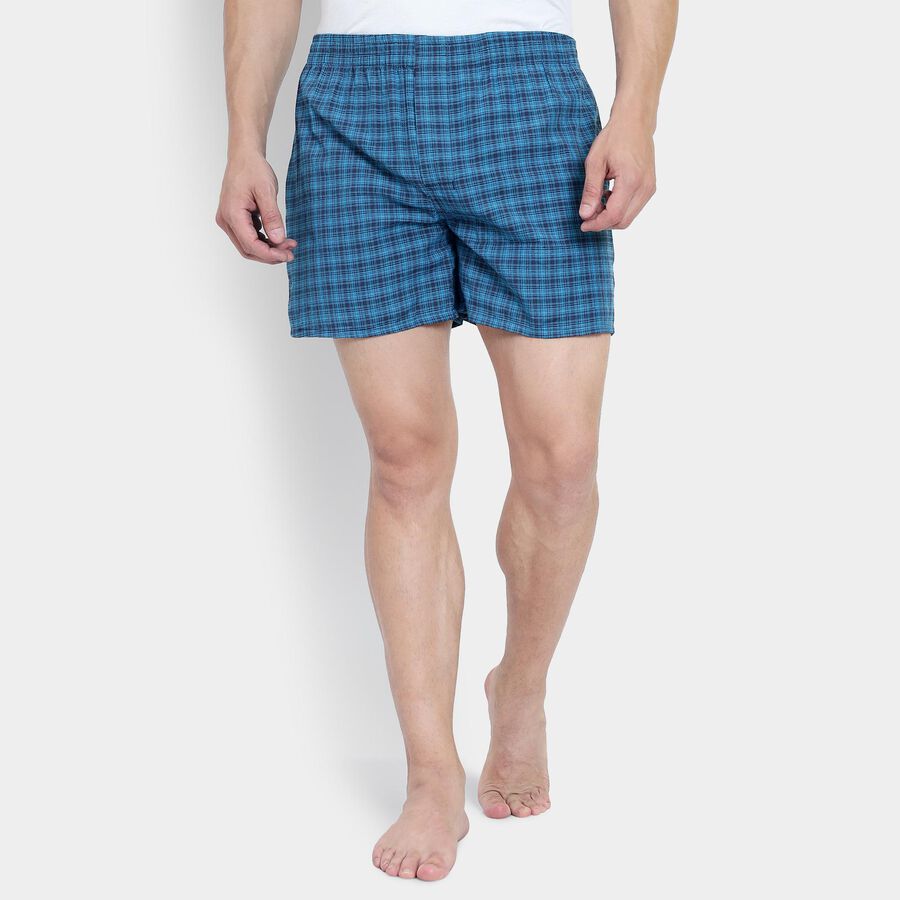 Men's Boxers , गहरा नीला, large