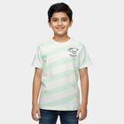 Boys' Half Sleeves T-Shirt, हल्का हरा, small