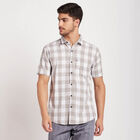 Cotton Checks Casual Shirt, Light Grey, small image number null