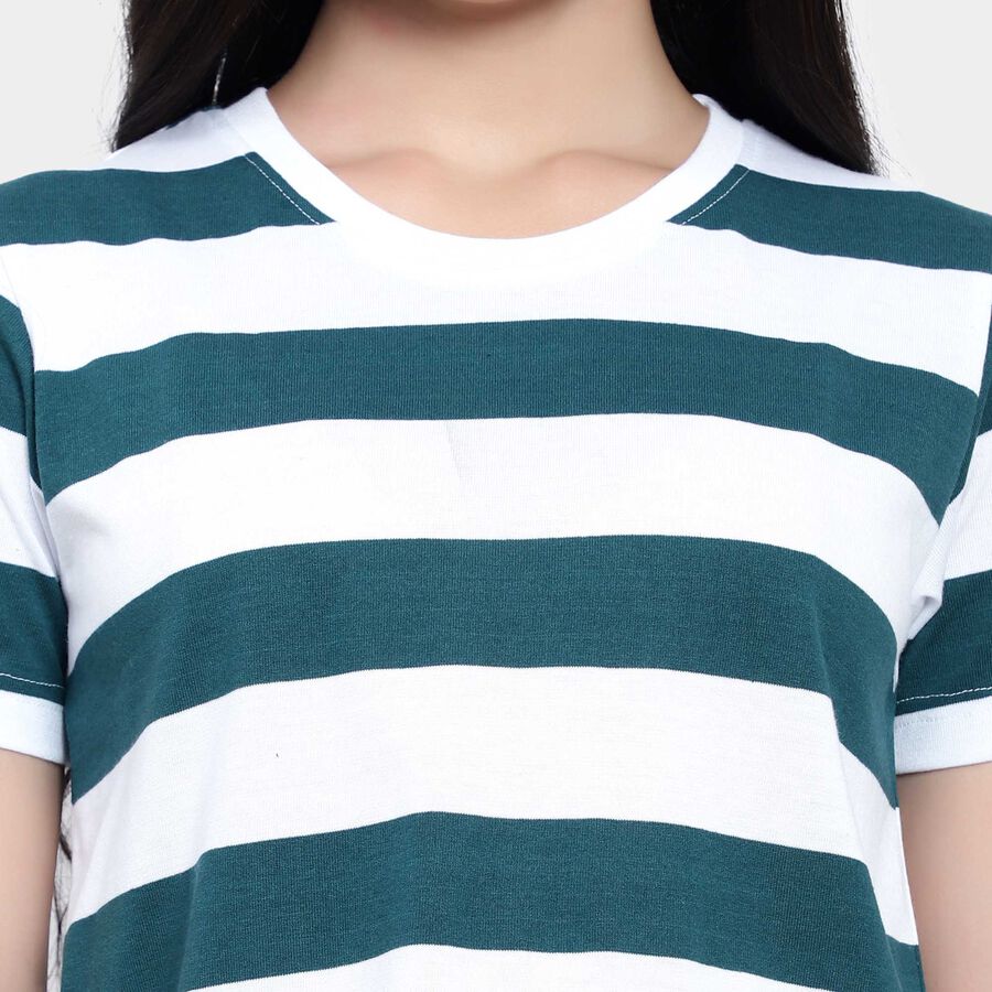 Round Neck T-Shirt, ओलिव, large image number null