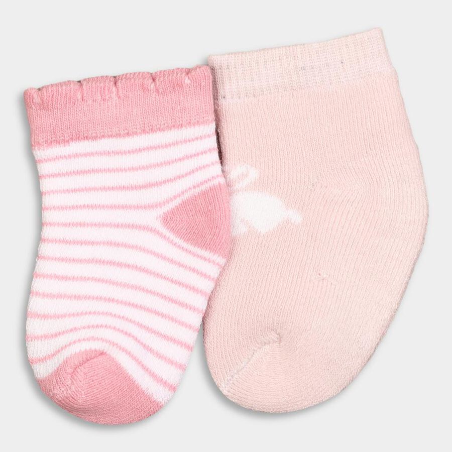 Infant's Socks (Pack of 2), Light Pink, large image number null