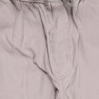 Boys Light Dusty Lavender Regular Fit Drawstring Trousers, Light Grey, small image number null