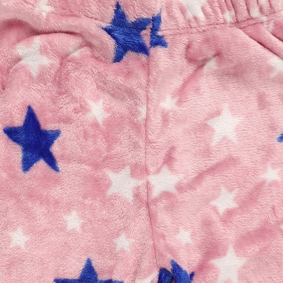 Girls' Winter Pyjama, हल्का गुलाबी, large image number null