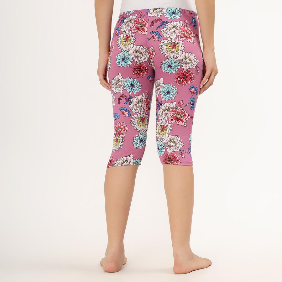 Ladies' Flared Capri , Pink, large