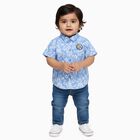 Infants' Shirt, Mid Blue, small image number null