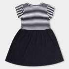 Girls' Frock, Navy Blue, small image number null