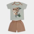 Infant Boys' 100% Cotton Baba Suit, गहरा पीला, small