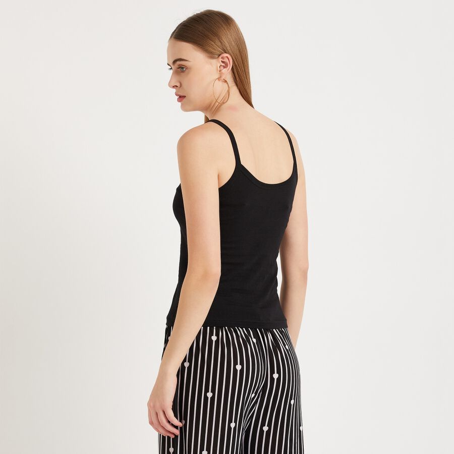 Ladies' Cotton Slips, Black, large image number null