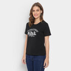 Round Neck T-Shirt, Black, small image number null