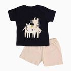 Infants' 100% Cotton Baba Suit, Beige, small image number null