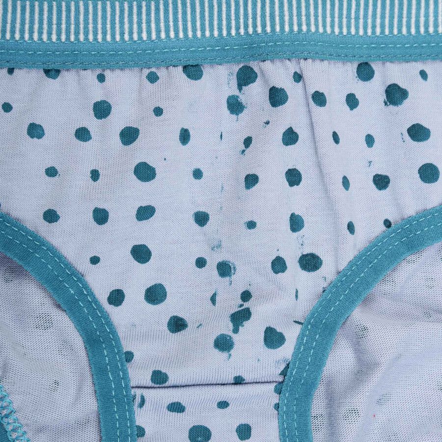 Girls Cotton Printed Panty, Light Blue, large image number null