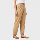 Women's Beige Regular Fit Palazzos, गहरा पीला, small