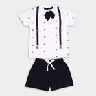 Infant Boys' 100% Cotton Baba Suit, Navy Blue, small image number null