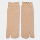 Women's Muted Beige Textured Socks, गहरा पीला, small image number null