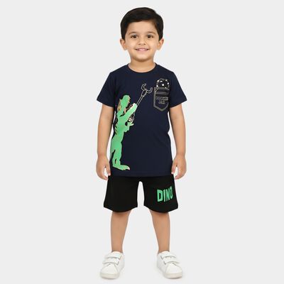 Boys Navy Blue 100% Cotton NA NA Baba Suit