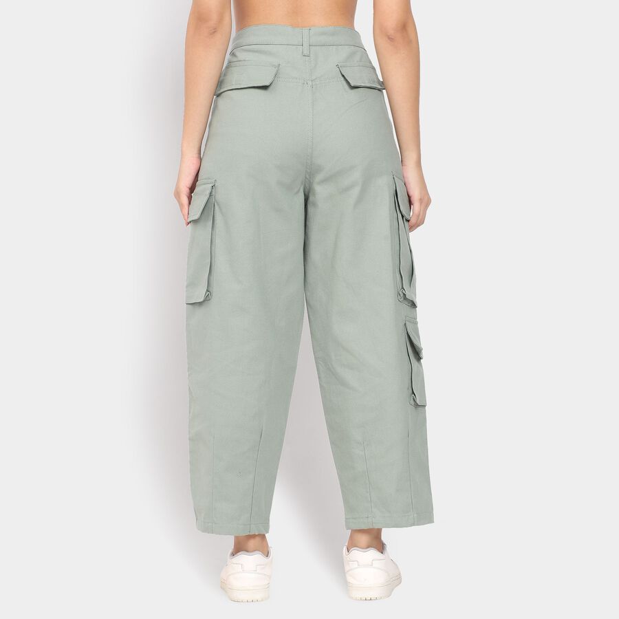 Ladies' 100% Cotton Trousers , हल्का हरा, large image number null
