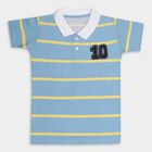 Boys' 100% Cotton Half Sleeves T-Shirt, हल्का नीला, small