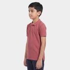 Boys Pink Polo Neck Polo Boys T-Shirt, गुलाबी, small