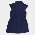 Girls' Frock , गहरा नीला, small image number null