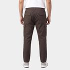 Men's Dark Grey Slim Fit Cargo Trousers, गहरा ग्रे, small