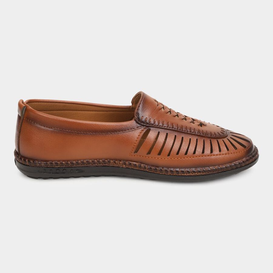 Mens Moulded Sandals, टैन, large image number null