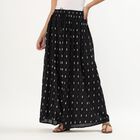 Women's Black Printed Straight Fit Lehenga Skirt , Black, small image number null