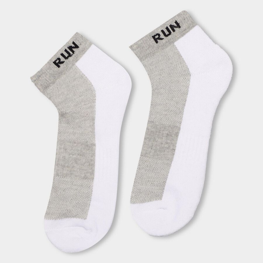 Men's Sports Socks (Pack of 3), Black, large image number null