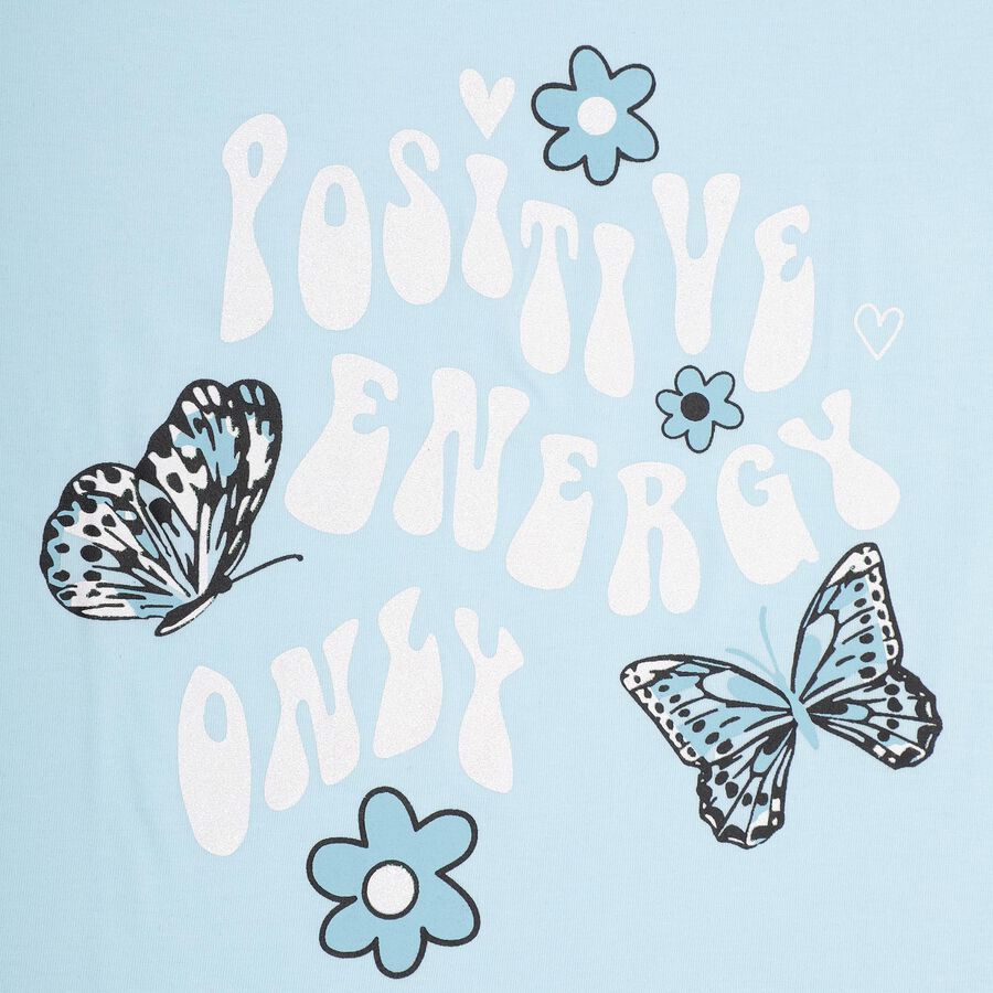 Girls' T-Shirt, Light Blue, large