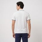 Men's Dark Green Cotton Polo Neck Printed T-Shirt, गहरा हरा, small