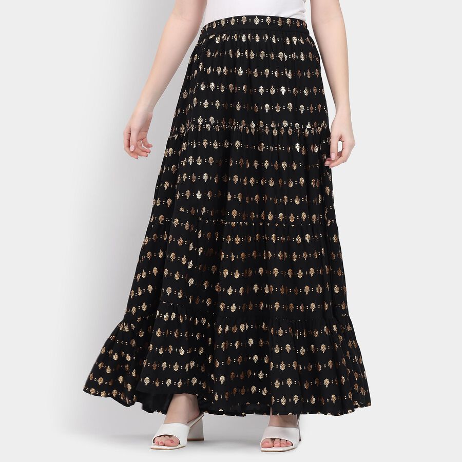 Ladies' Lehenga Skirt , Black, large image number null