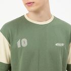 Men Green Round Neck Regular T-Shirt, हल्का हरा, small