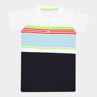 Boys Cut & Sew T-Shirt, White, small image number null