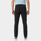 Men's Dark Grey Slim Fit Solid Jeans, गहरा ग्रे, small