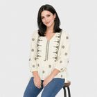 Ladies' Top, Off White, small