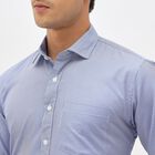 Men's Midnight Blue Classic Formal Shirt, मध्यम नीला, small image number null