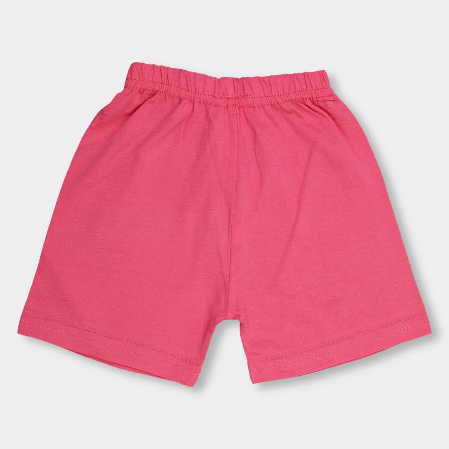 Infants' 100% Cotton Half Pant, Pink, large image number null