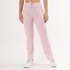 Unisex Black Straight Fit Regular Track Pants, लाइलेक, small image number null
