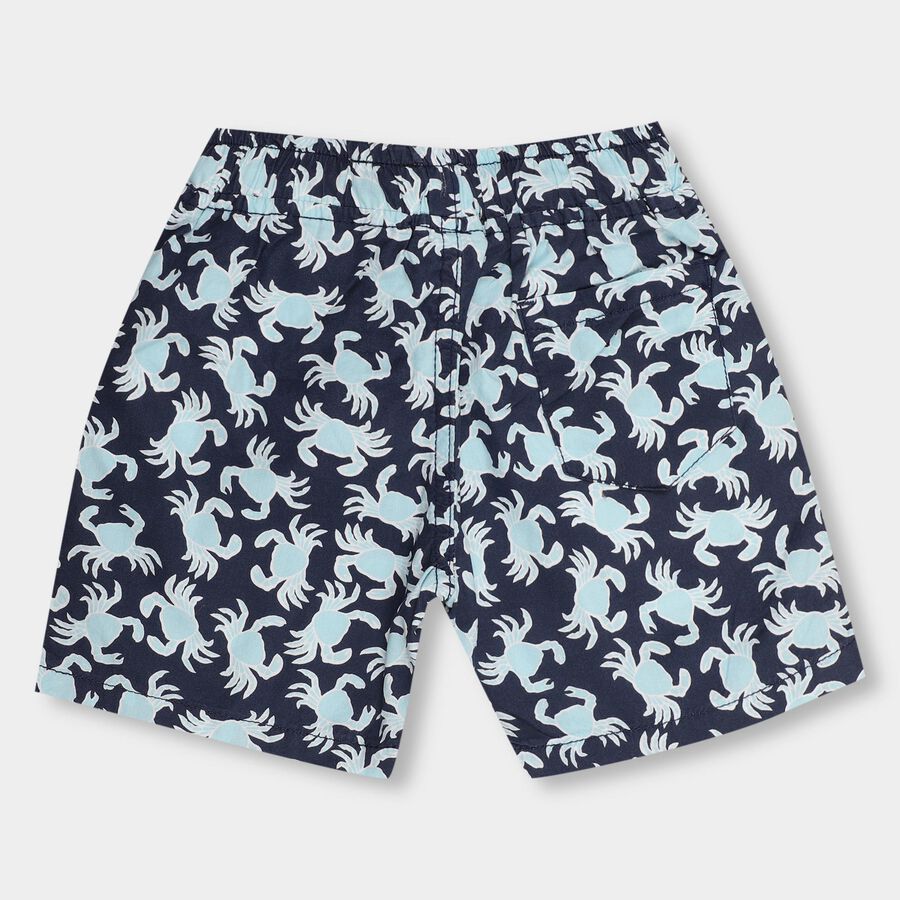 Boys' 100% Cotton Bermudas, नेवी ब्लू, large image number null