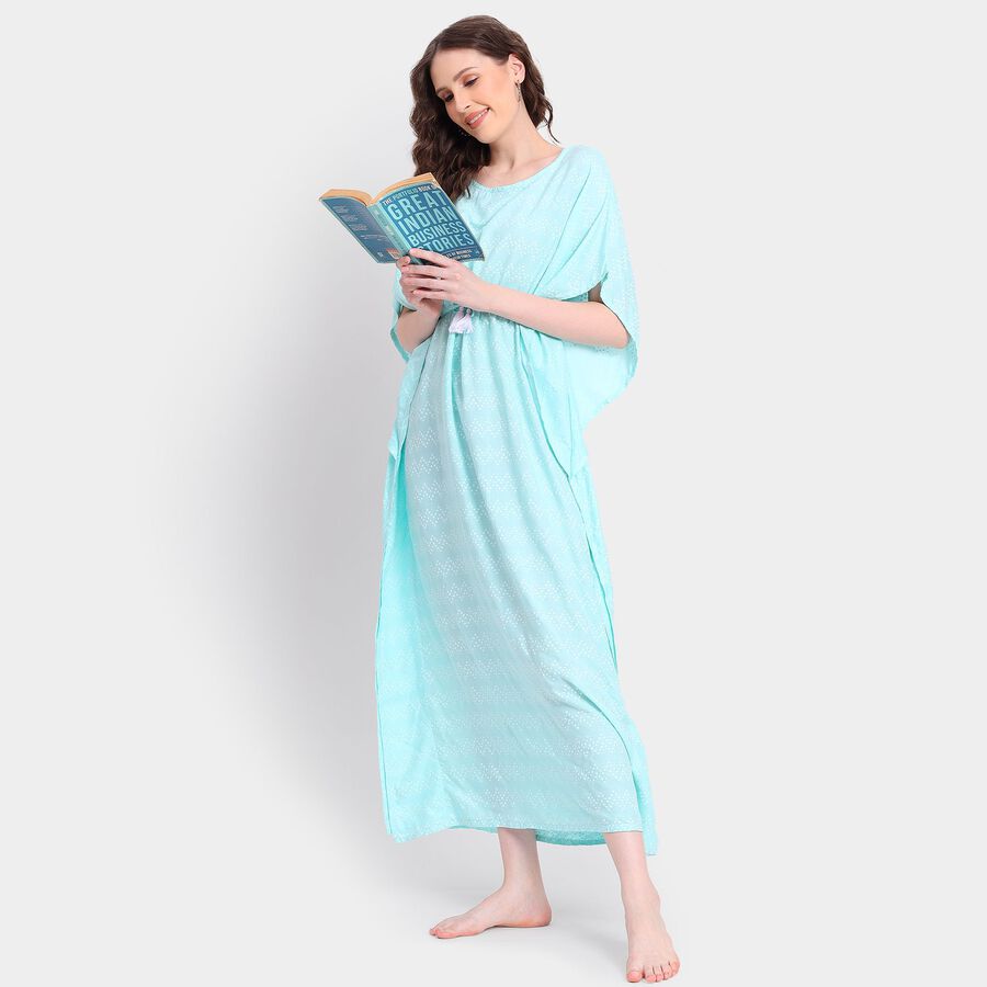 Ladies' Nighty, हल्का हरा, large image number null