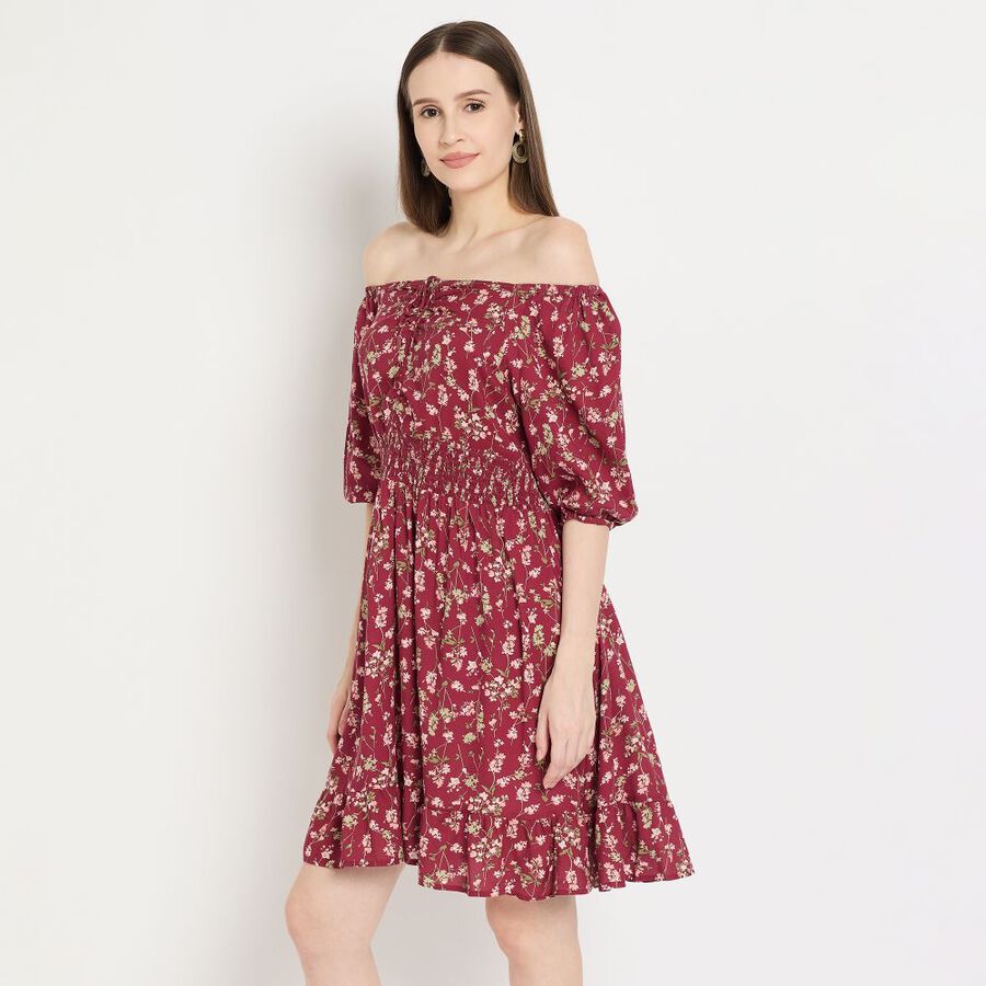 Ladies' Dress, Wine, large image number null