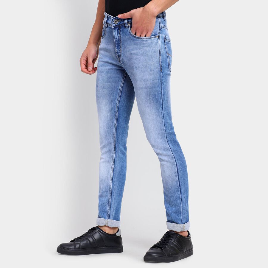 Men's Skinny Jeans , Light Blue, large image number null