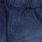 Boys' Navy Cotton Round Neck Striped Baba Suit, Navy Blue, small