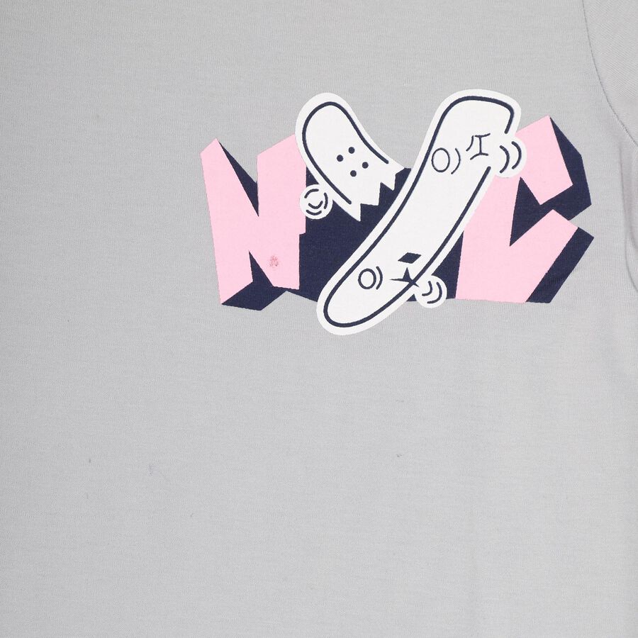 Boys' Half Sleeves T-Shirt, Dark Grey, large image number null