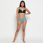 Half Lace Padded Bra, Navy Blue, small image number null