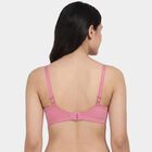 Women's Pink Padded Wireless Seamless T-Shirt Bra, Pink, small