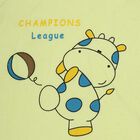 Infants Yellow Cotton Round Neck Casual Vest, Yellow, small