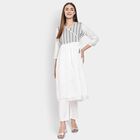 Ladies' Kurta Pyjama Set, Off White, small image number null
